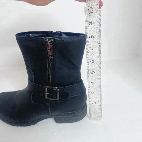 b.o.c. Men's Black Moto Boots With Buckle Size 8 - Picture 8 of 11